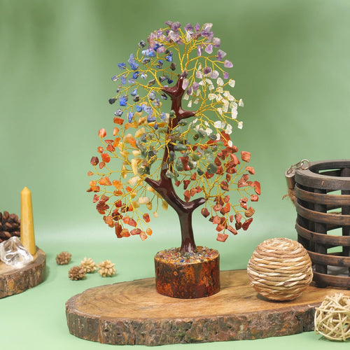 7 Chakra Crystal Tree of Life – Healing Gemstone Decor, Housewarming & Birthday Gift for Women