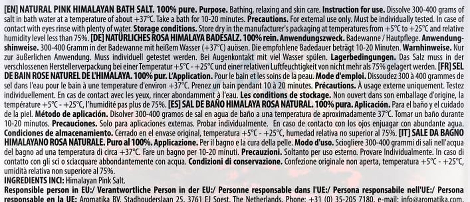 46 oz Himalayan Pink Crystal Salt – 100% Pure Natural Bath Salt for Relaxation & Sleep