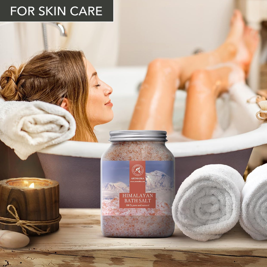 46 oz Himalayan Pink Crystal Salt – 100% Pure Natural Bath Salt for Relaxation & Sleep