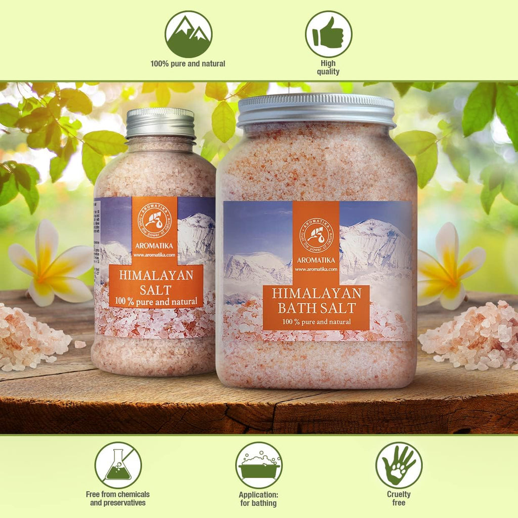 46 oz Himalayan Pink Crystal Salt – 100% Pure Natural Bath Salt for Relaxation & Sleep